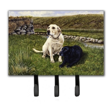 Micasa Yellow & Black Labradors Leash or Key Holder MI720227